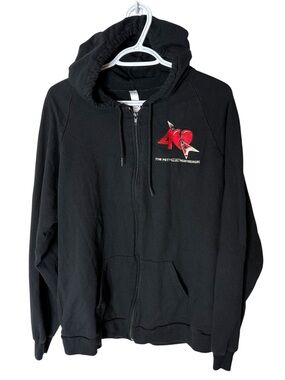 TOM PETTY Men’s Black 40th Anniversary Hooded Zip Up Long Sleeve Size XL
